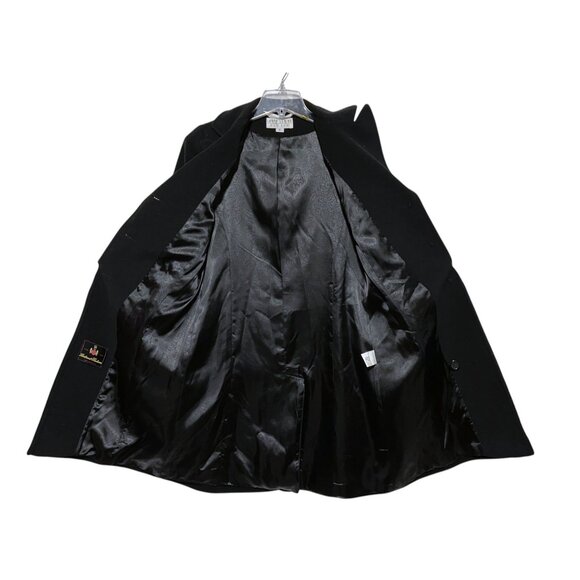 Vintage Lambswool Cashmere Overcoat 6 Pockets Minimalist Neutral Luxury Preppy - Picture 9 of 12